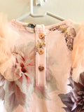 Ted baker ruffle shoulders baby grower