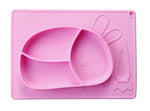 Silicone Rabbit Feeding Plate