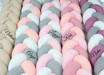 Tri-colour twisted cot bumpers (imported and local range)