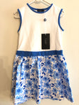 Fiaba white and blue summer dress
