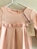 Ted Baker pink bow baby grower