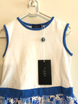 Fiaba white and blue summer dress