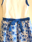 Fiaba white and blue summer dress