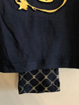Giggles boys navy and gold pyjama set