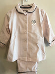 Giggles girls pink and grey polka dots pyjama