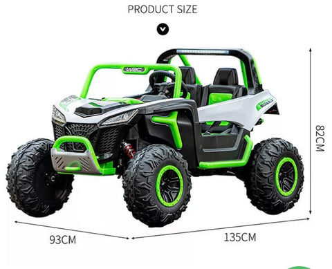 Raptor 24V Ultra Terrain kids electric ride on car -The Ultimate 2 Seater UTV-Rubber Tyres