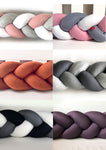 Tri-colour twisted cot bumpers (imported and local range)