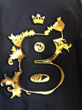 Giggles boys navy and gold pyjama set