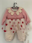 Baby girl novelty winter hearts dress