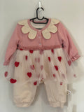 Baby girl novelty winter hearts dress