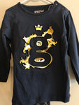 Giggles boys navy and gold pyjama set